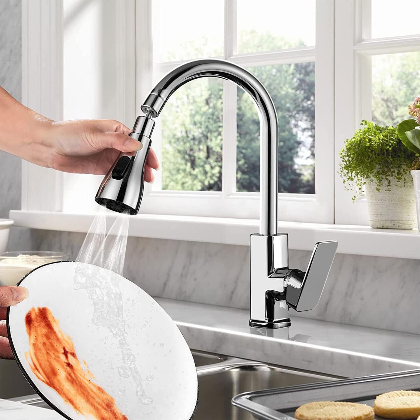 Flexible Faucet Aerator with Tap Extension — 360° Rotation, Zero Splash, No Tools